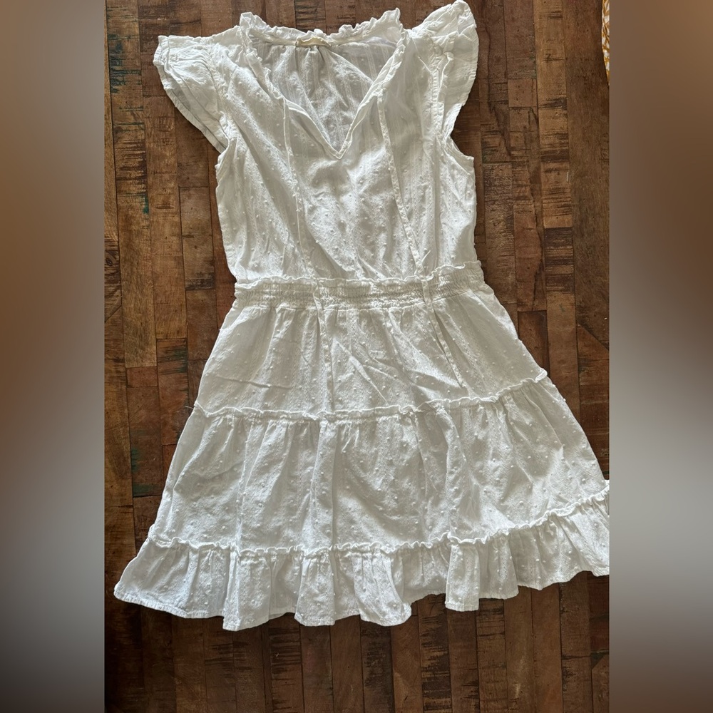 Altar’d State white linen blend dress size small